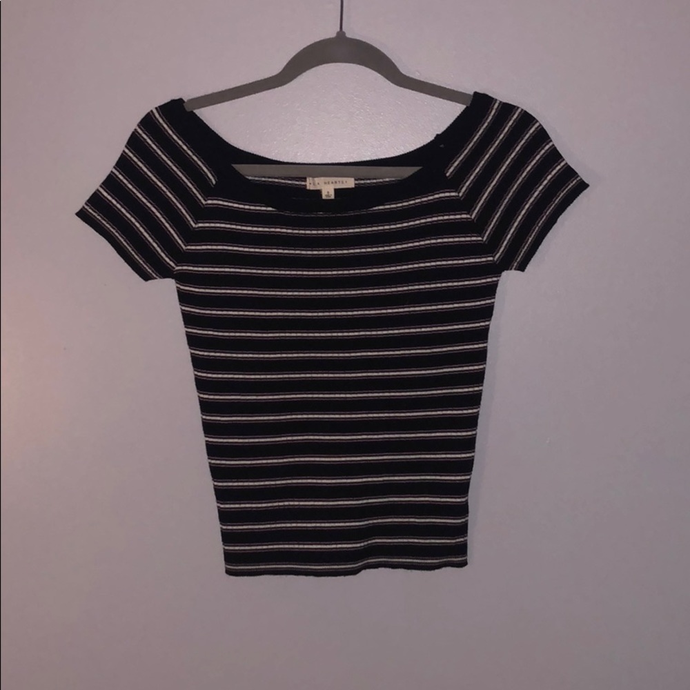 PacSun brand, LA hearts, off the shoulder top